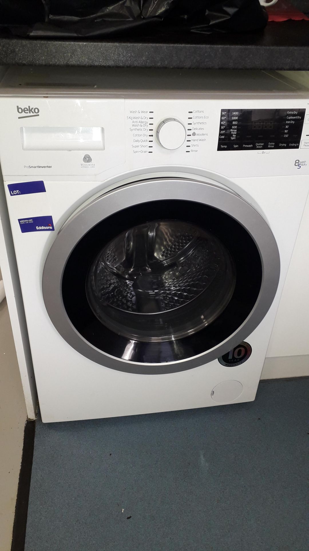 Beko WDX8543130W Freestanding 8kg Wash 5KG Dry Was