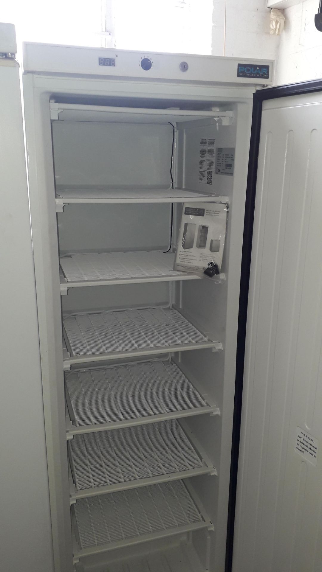 Polar CD613 Single Door 365Ltr Upright Freezer Serial Number 416108 1800 x 600. Located at Fresco' - Image 2 of 3