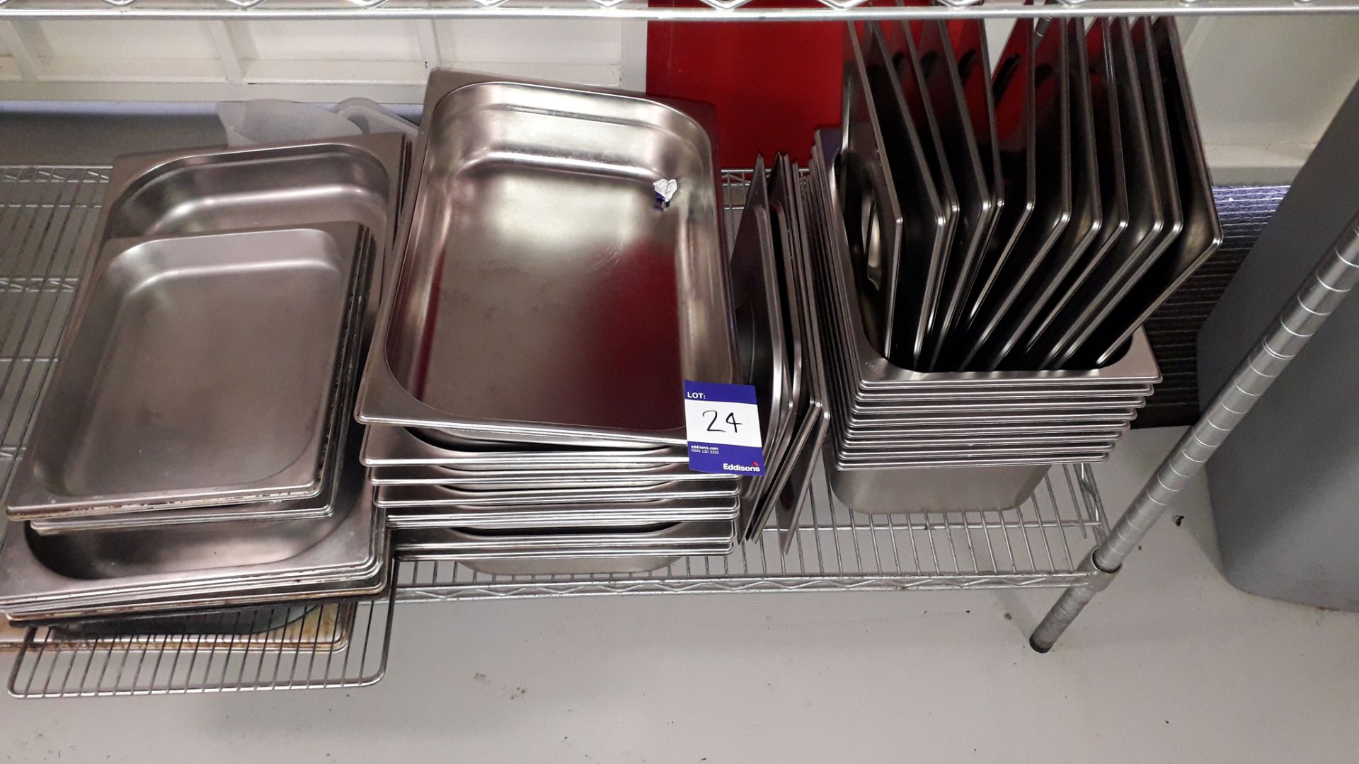 Quantity of various Stainless Steel Gastronorm Pans and Lids. Located at The Great Little Catering - Image 2 of 2