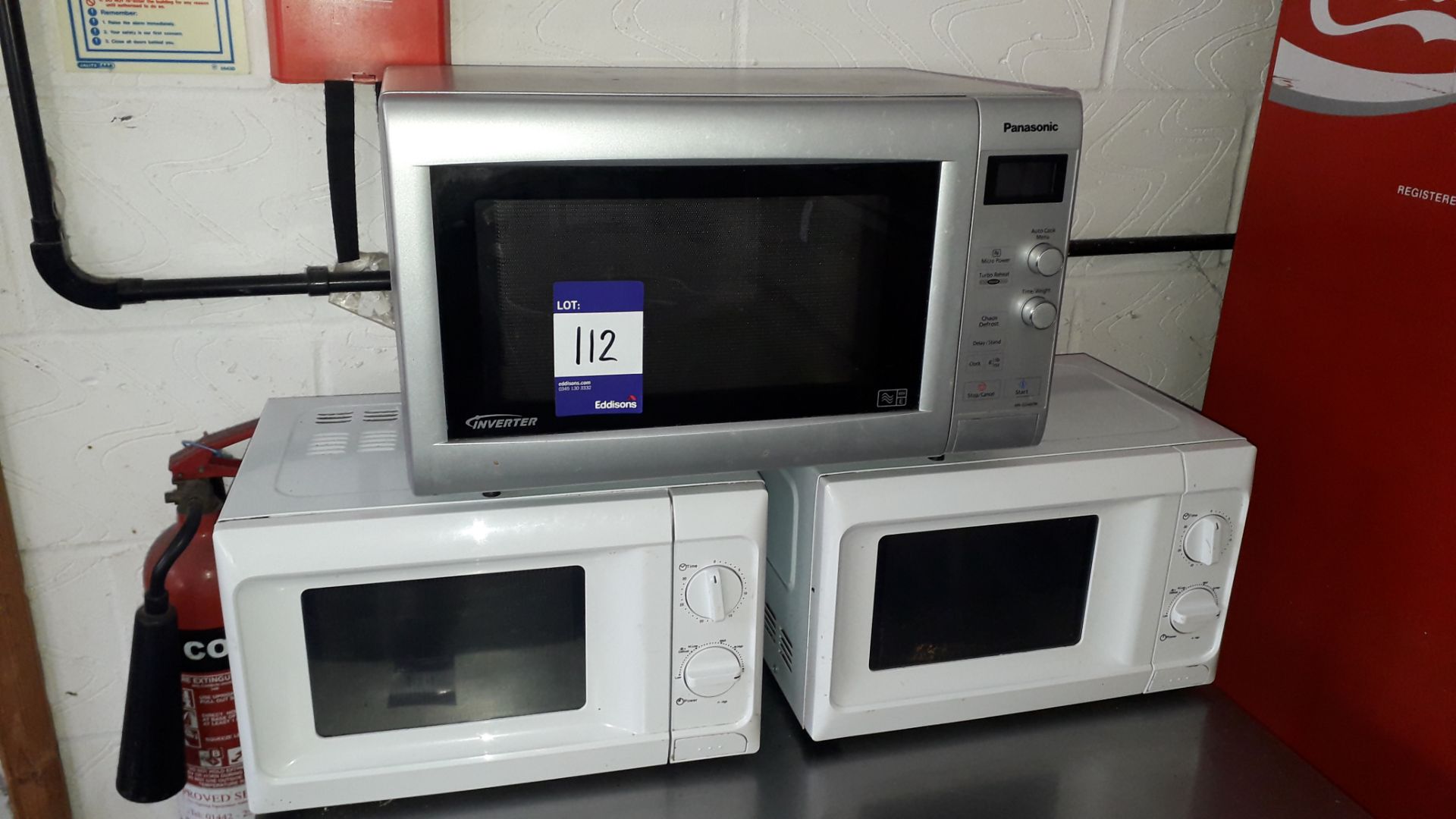 3 x Domestic Microwave Ovens. Located at Fresco's Hemel Hempstead Limited, Vitalia House,