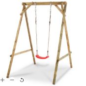 2 x Wooden Swing Sets. Comes with Red swing seat, swing hook & instruction manual. Product height
