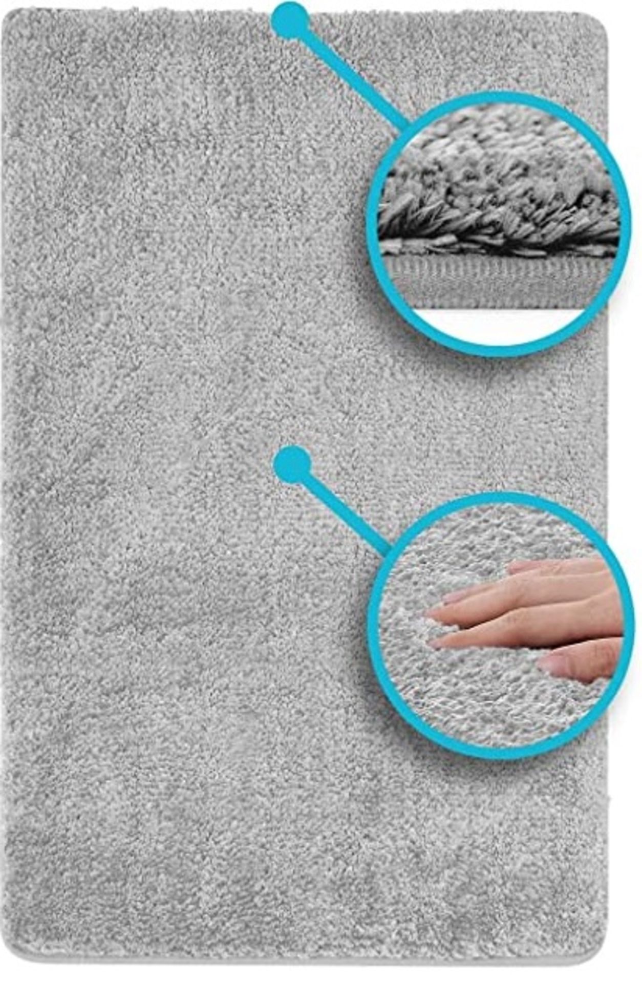 5 x Microfibre Plush Rugs - New & Sealed - Image 2 of 2