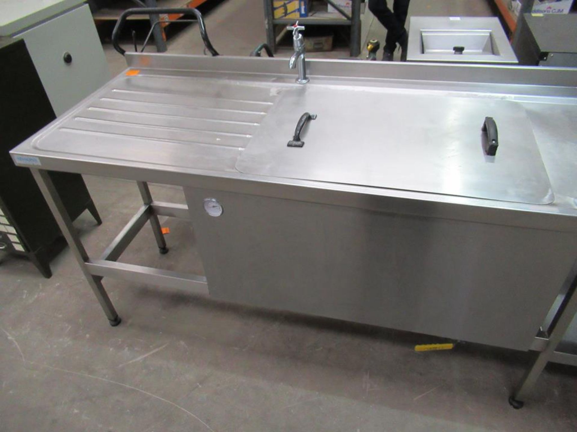 Stainless steel dual sink unit - Image 3 of 3