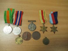 Selection of medals, including African Star, WWI Medal, 'The Bell' medals etc.