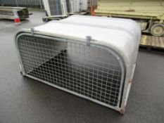 Defender 90 Landrover aluminium top with mesh gate for Ifor Williams