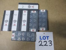 Deep hole drilling inserts