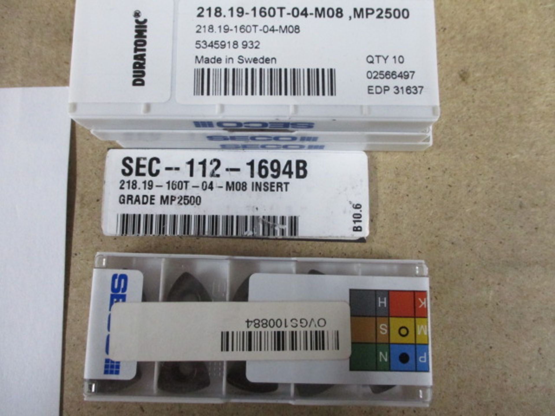 Indexable carbide inserts - Image 2 of 2