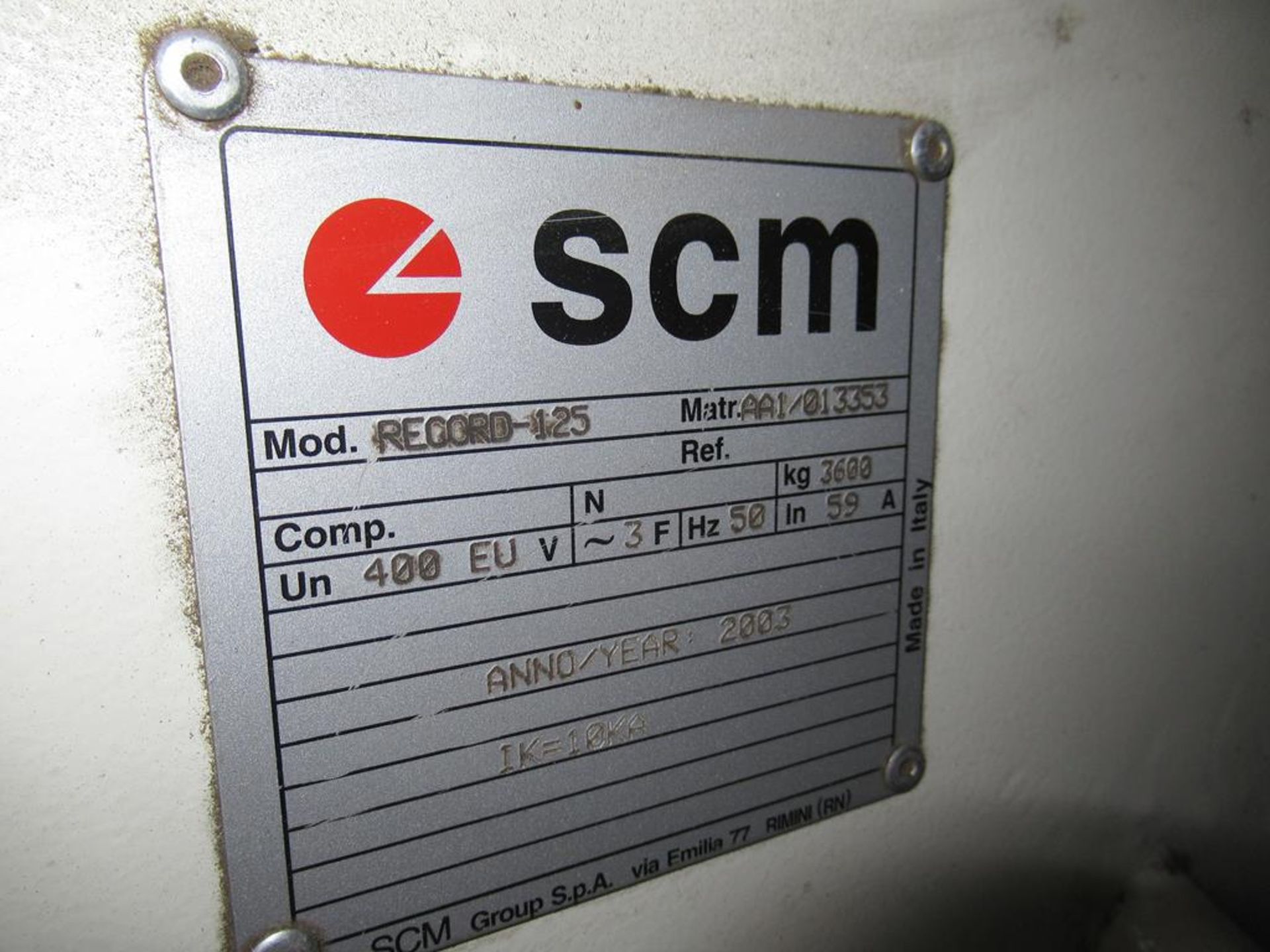 2003 SCM RECORD 125 CNC ROUTER with auto tool Changer - Image 14 of 14