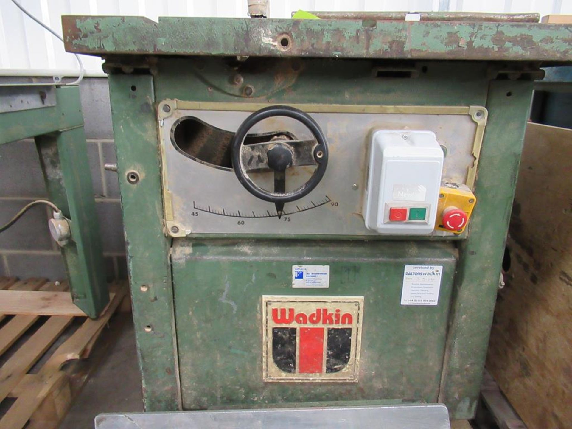 Wadkin AGS 250/300 saw bench. - Image 7 of 9