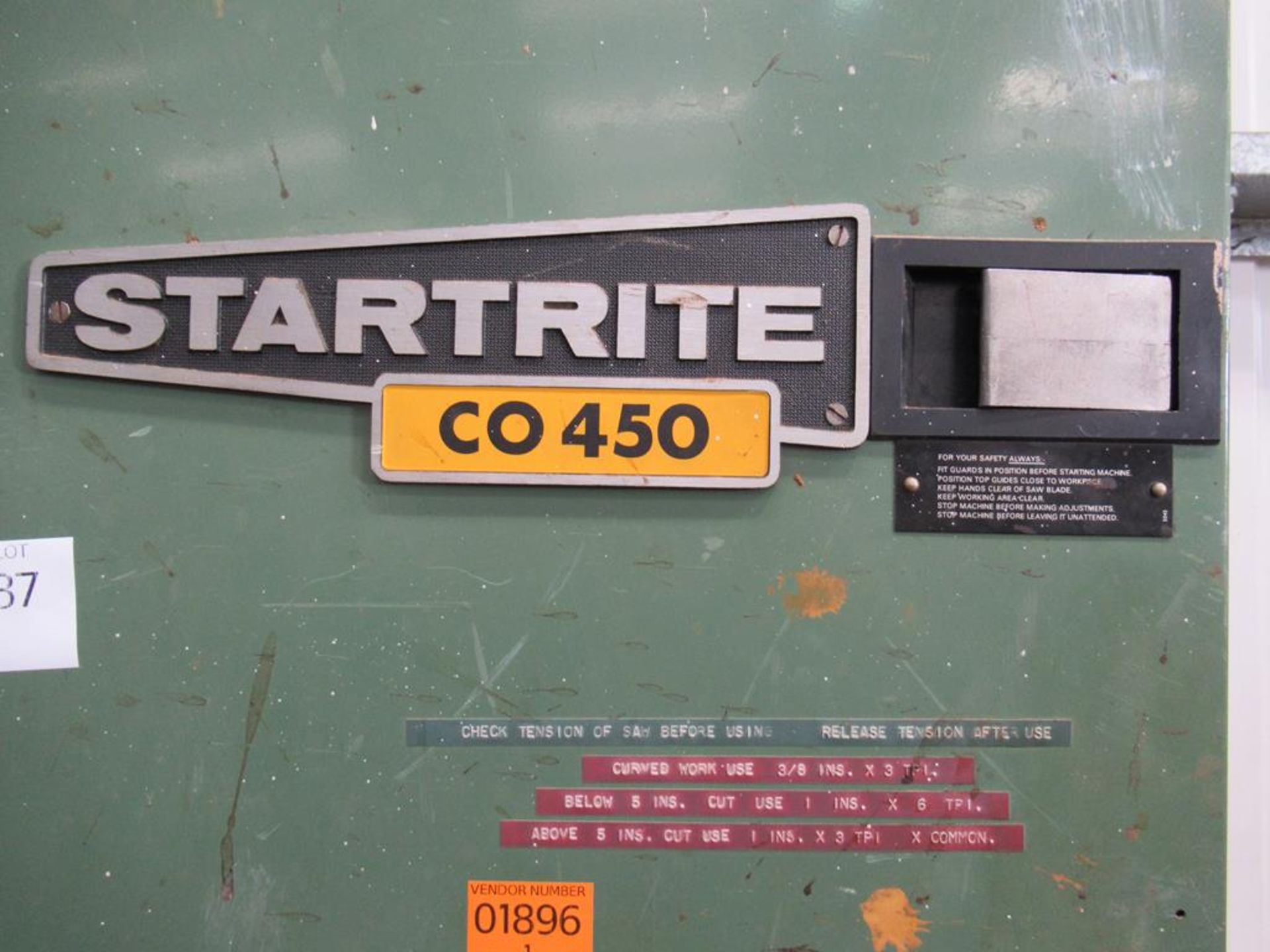 Startrite CO450 Band Saw, 440V, 3-Phase - Image 10 of 13
