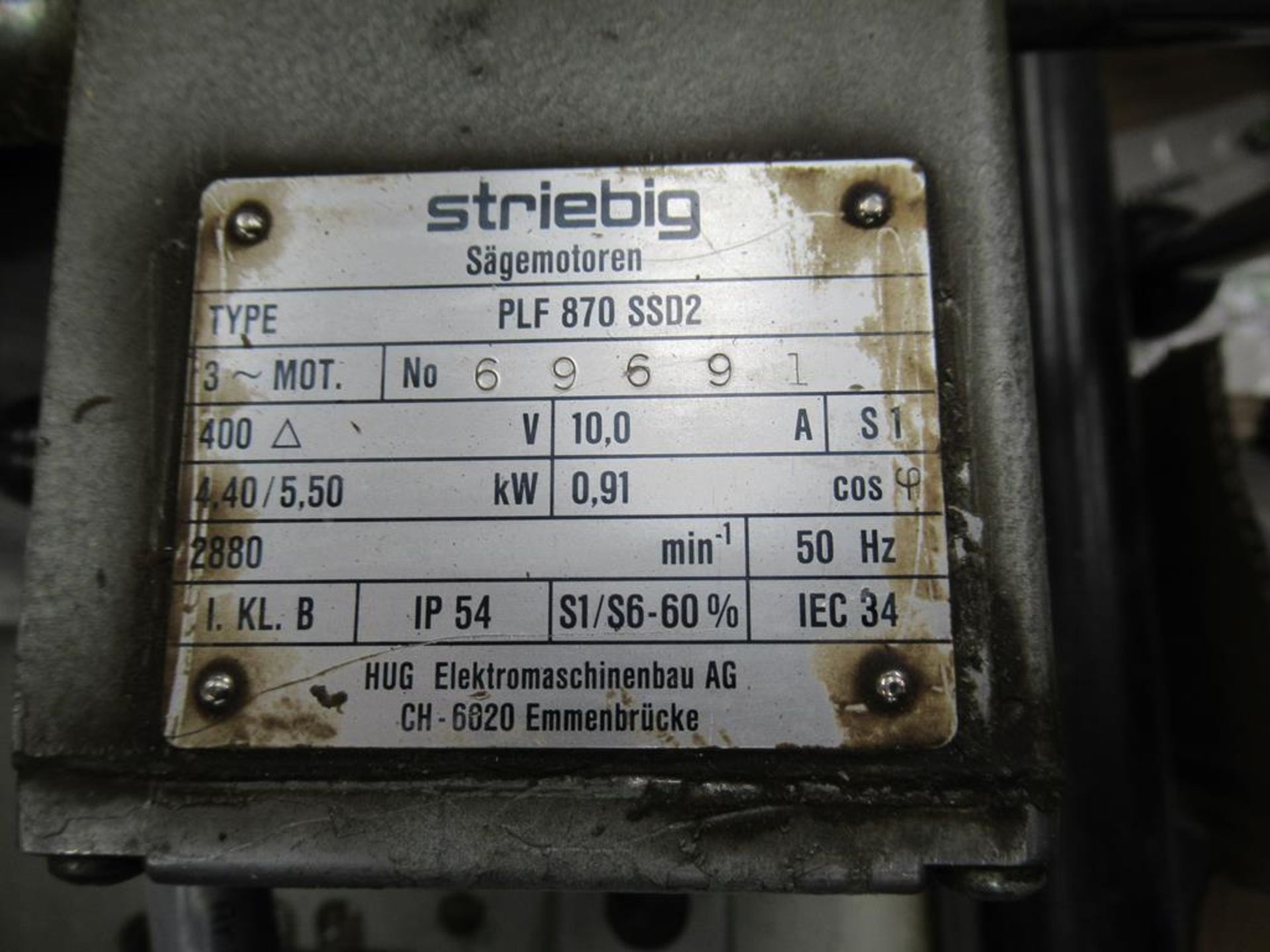 A Striebig Standard II TRK vertical Panelsaw s/n 35735, 400V, 3 phase, 50Hz - Image 6 of 8
