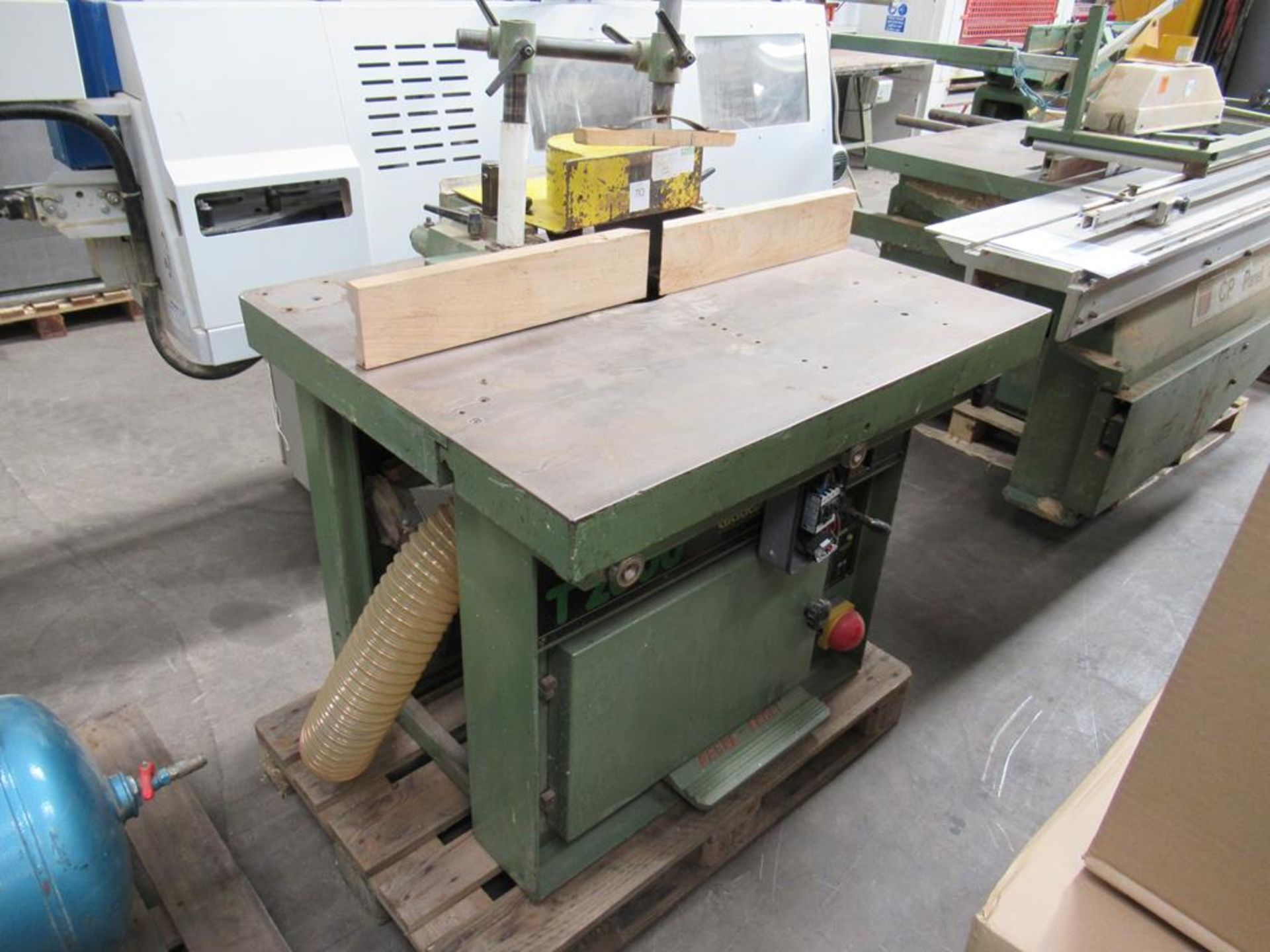 A Griggio T200 Heavy Duty spindle moulder, 415V, 3 phase, 50 Hz.