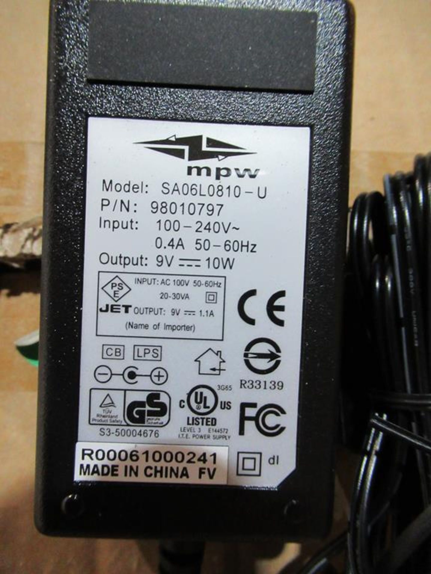 100x Switch Mode Power Supply 9v DC 1.1A 2.1x5.5mm DC Powerplug - Image 2 of 4
