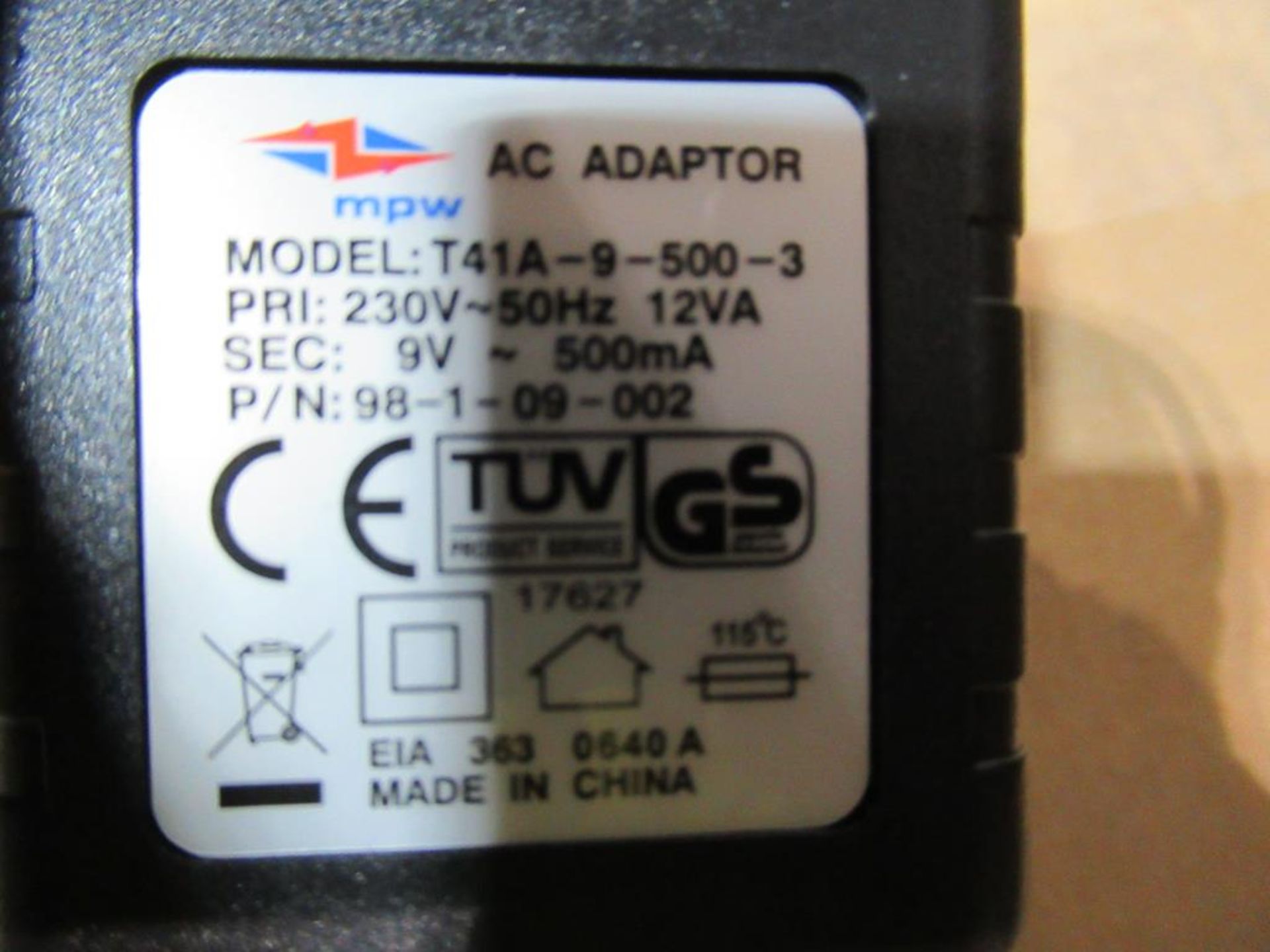 120x UK Linear Plug In Mains Adaptor 9V AC 500mA 2.1x5.5mm DC Powerplug - Image 2 of 3