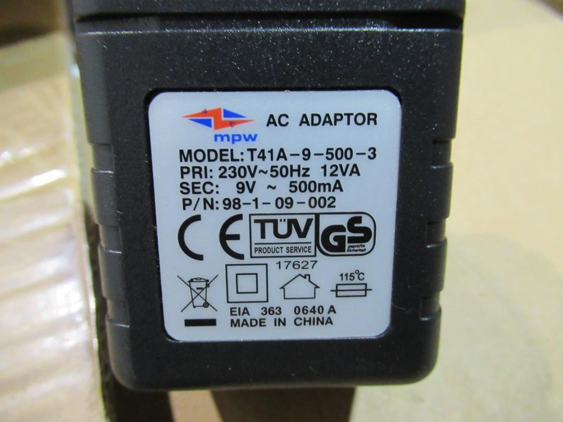 120x UK Linear Plug In Mains Adaptor 9V AC 500mA 2.1x5.5mm DC Powerplug - Image 2 of 4