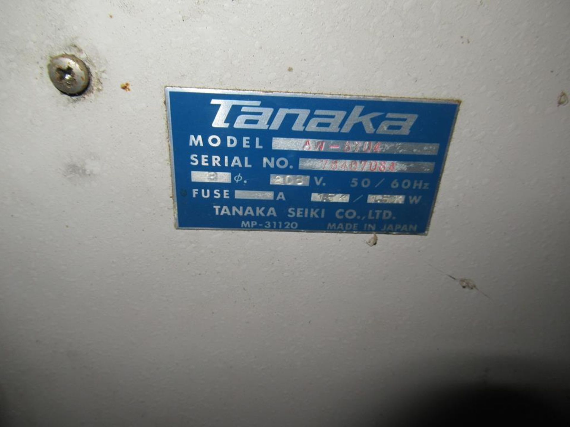 Tanaka AX-8704 Winding Machine - Image 3 of 6