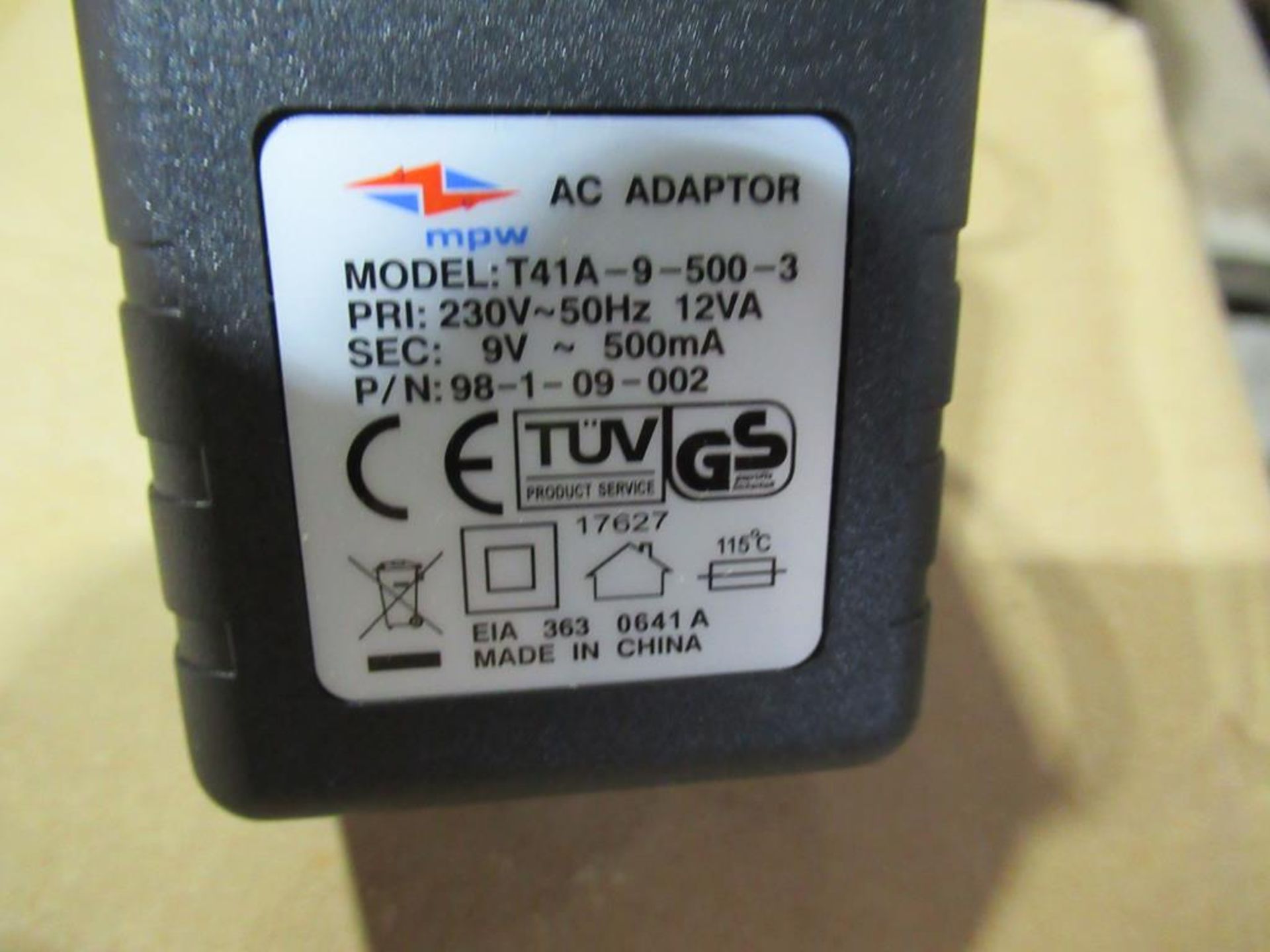 120x UK Linear Plug In Mains Adaptor 9V AC 500mA 2.1x5.5mm DC Powerplug - Image 2 of 4