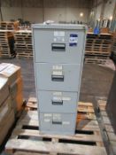 1x 4 Drawer Filing Cabinet