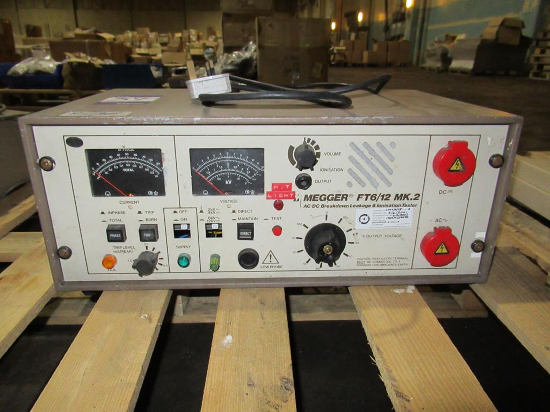 1x Megger FT 6/12 Hi volt flash tester