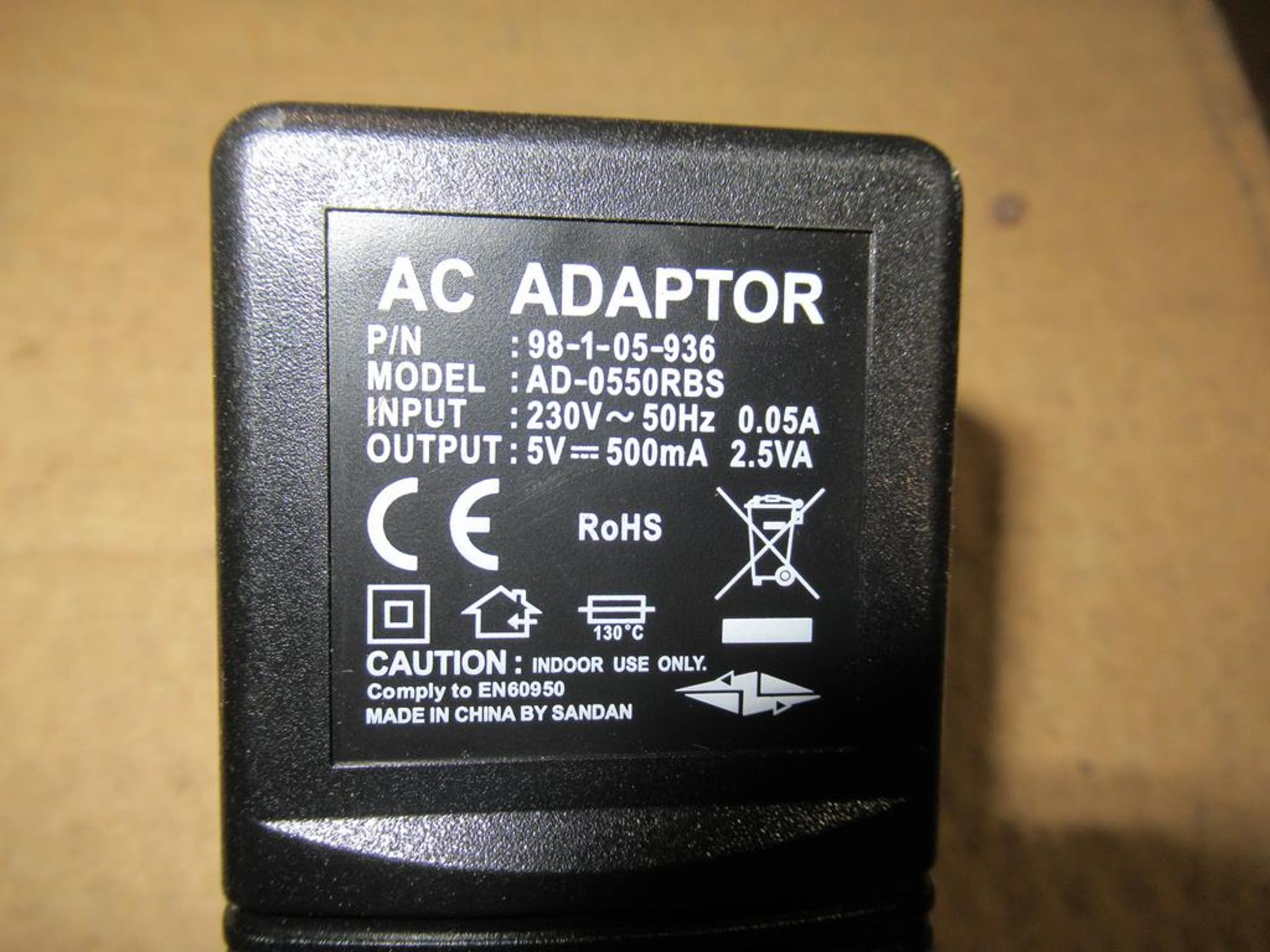 147x Linear UK Mains Adaptor 5V DC 500mA 2.1x5.5mm DC Powerplug. - Image 2 of 4