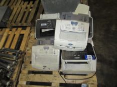 Mixture of Assorted fax machines.