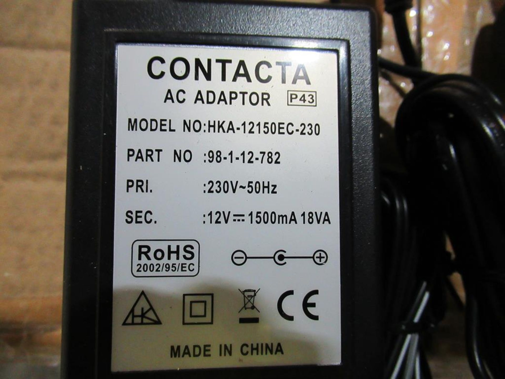 108x CONTACTA UK Linear Power Supply 12v DC 1.5A UK Mains Plug 2.1x5.5mm DC Plug - Image 2 of 4