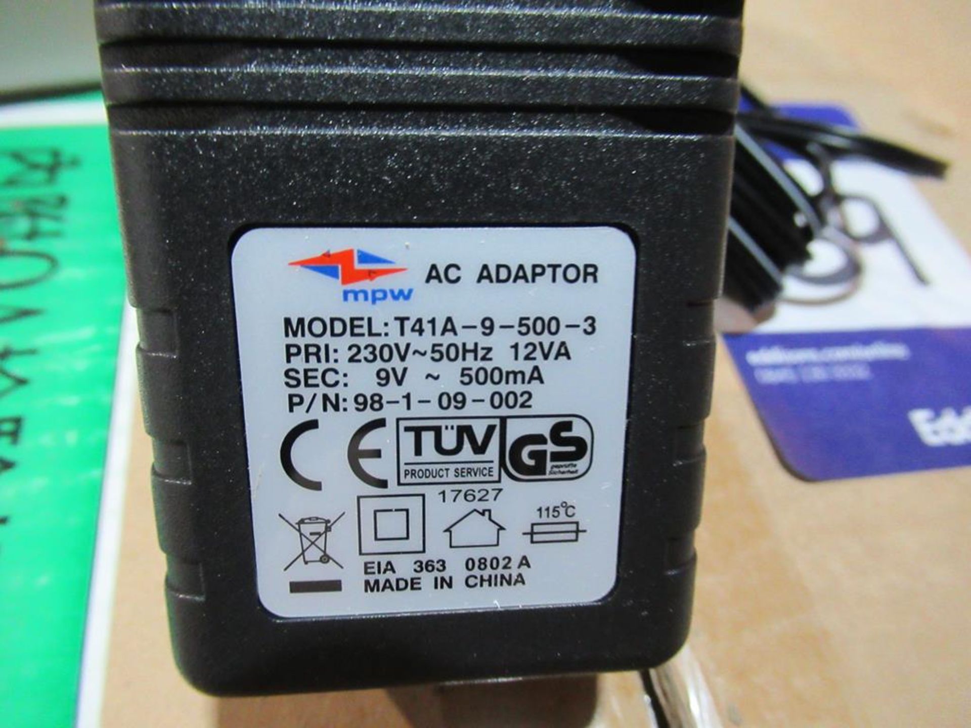 120x UK Linear Plug In Mains Adaptor 9V AC 500mA 2.1x5.5mm DC Powerplug. (OEM trade price £960.00) - Image 2 of 4