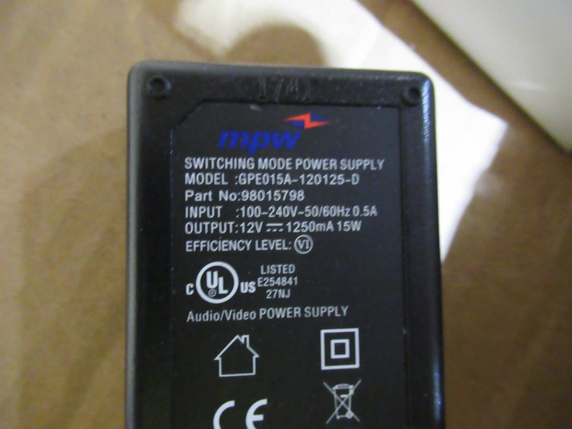 250x Switch Mode Power Supply 12V DC 1.25A 2.1x5.5.5mm DC Powerplug - Image 2 of 4