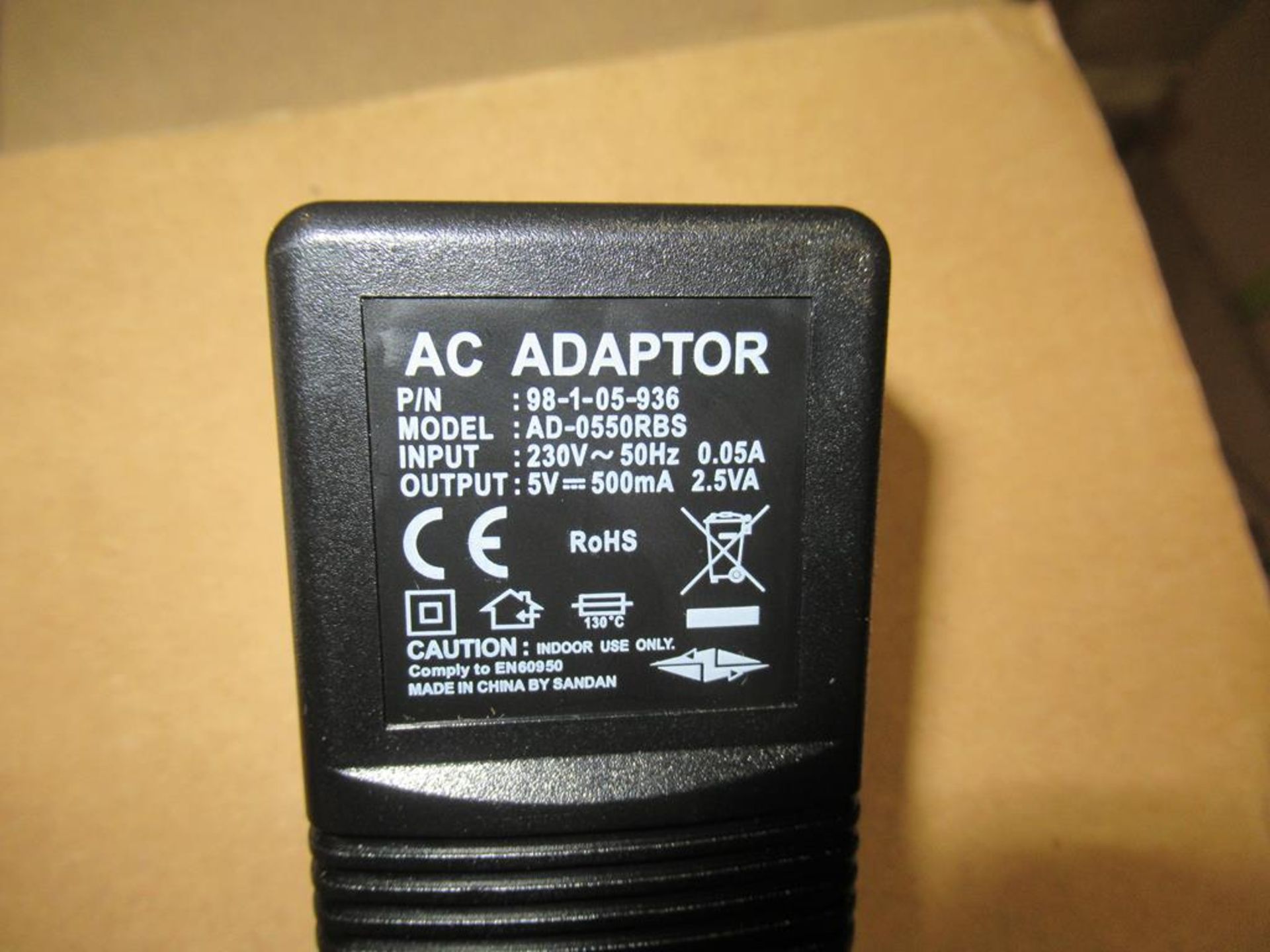 150x Linear UK Mains Adaptor 5V DC 500mA 2.1x5.5mm DC Powerplug - Image 2 of 4