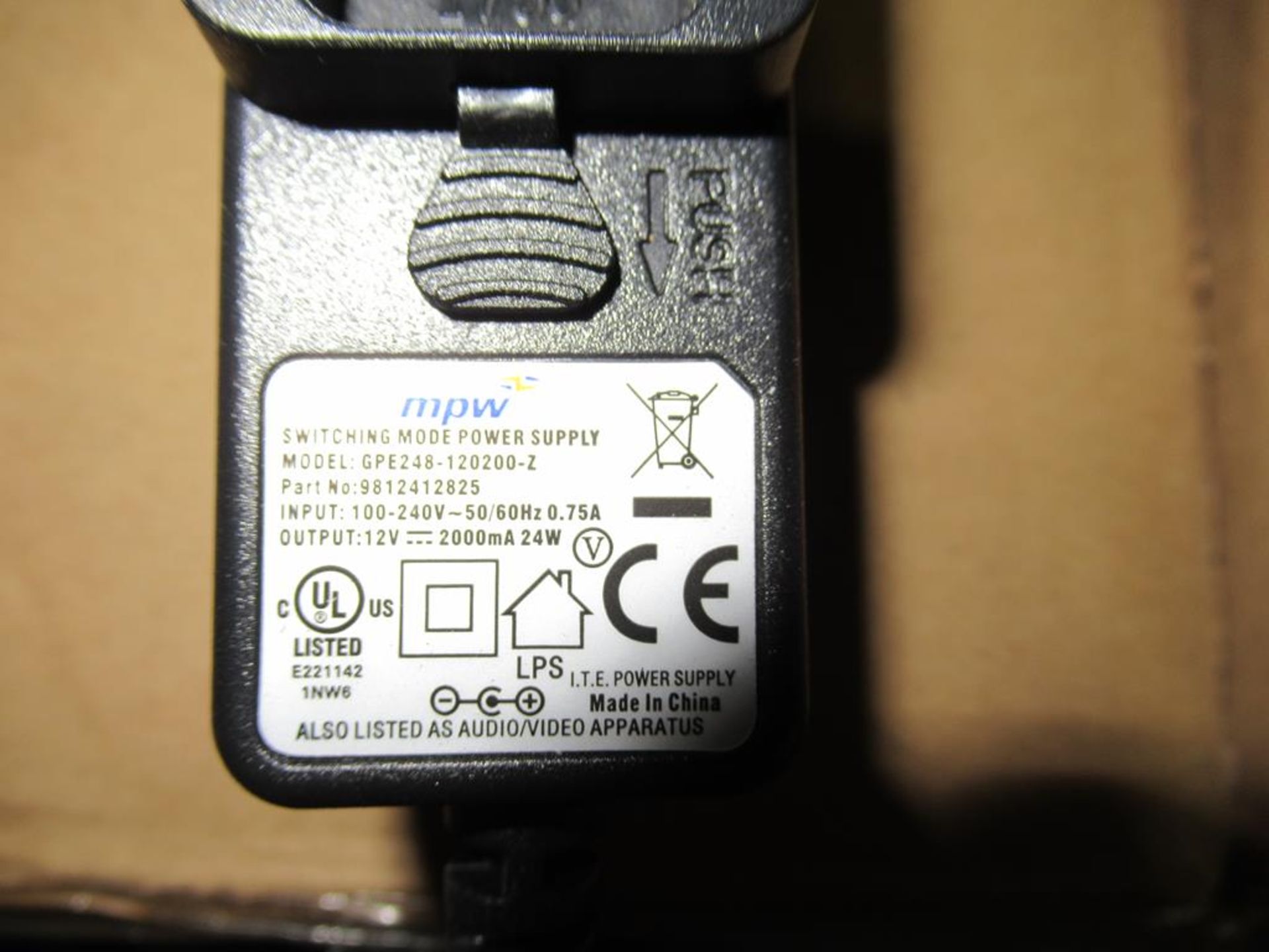 120x Plug In Switch Mode Power Supply Euro Clip on Heads 12V DC 2A 2.1x5.5.5mm DC Powerplug - Image 2 of 6