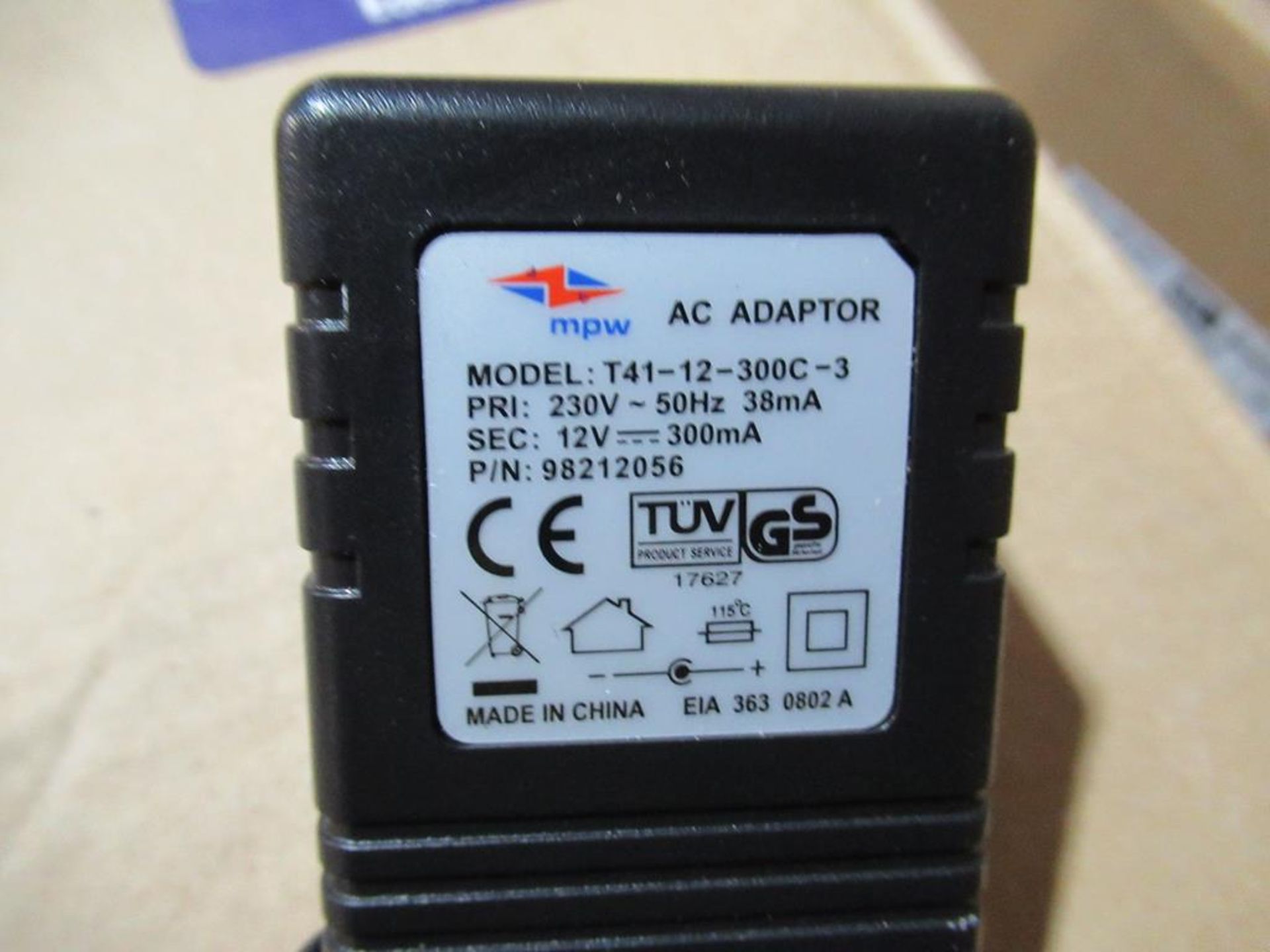 120x Euro Mains Adaptor 12V DC 300mA 2.1x5.5.5mm DC Powerplug - Image 2 of 4