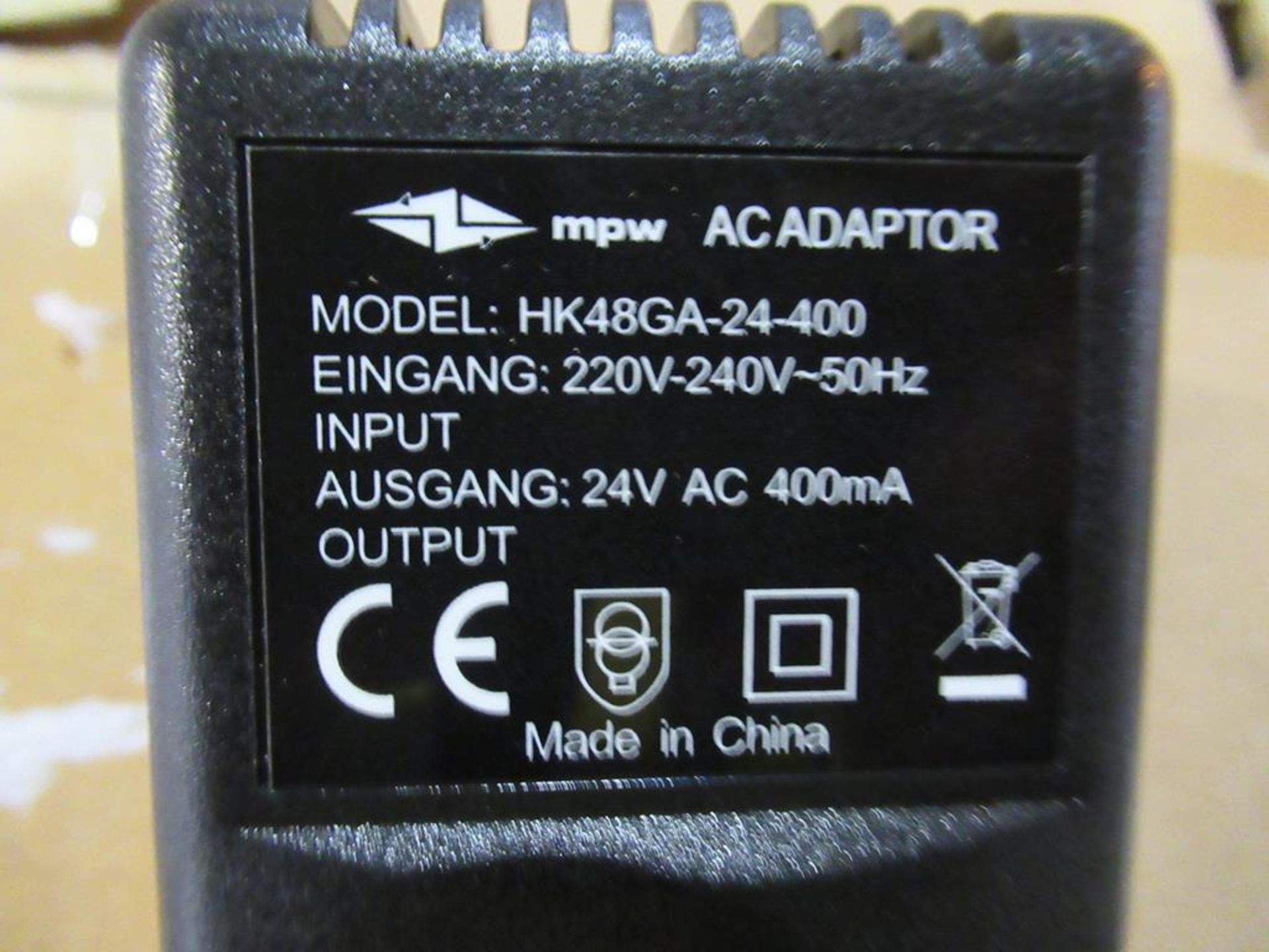 108x Euro Linear Mains Adaptor 24V AC 400mA "0.25" Push on Female Connector - Image 2 of 5