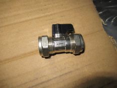 Approx. Quantity 100 22mm Chrome Service Valve with Handle