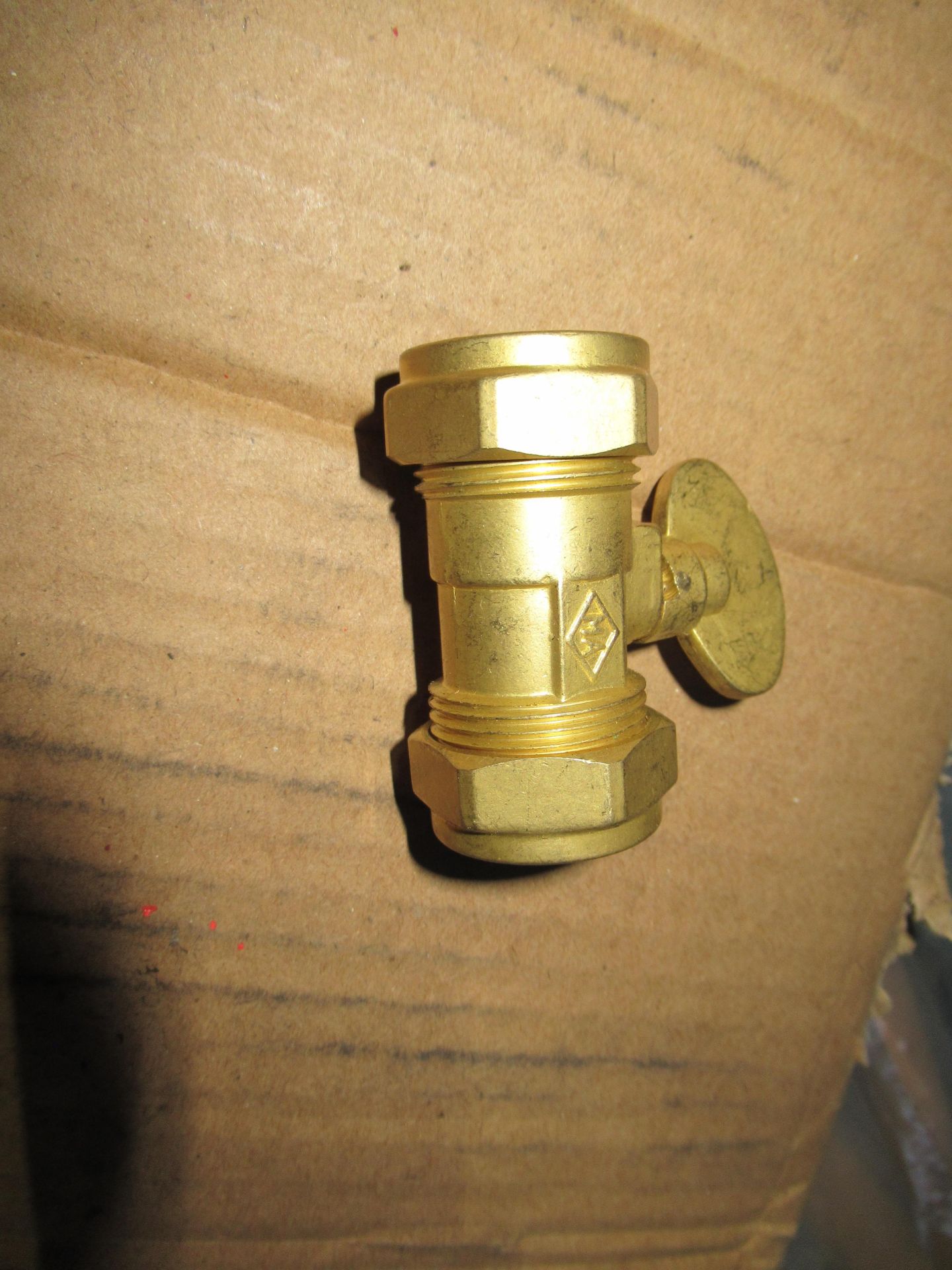 Approx. Quantity 200 22mm Brass Compression Gas Valve with Handle (Heavy Type) - Image 2 of 2