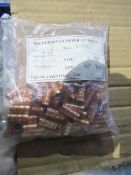 Approx. 700 Solder Ring Copper Fitting Coupling 8mm