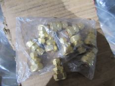 Approx. 500 Brass Compression Reducer 15mm x 8mm