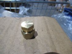 Approx. 350 Brass Compression Stop End 8mm