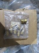 Approx. 1000 Brass Compression Coupler 10mm x 1/2 “ Male Iron
