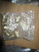 Approx. 1000 Brass Compression Coupler 10mm x 3/8” Female Iron