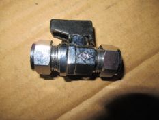 Approx. Quantity 150 10mm Chrome Gas Valve with Handle