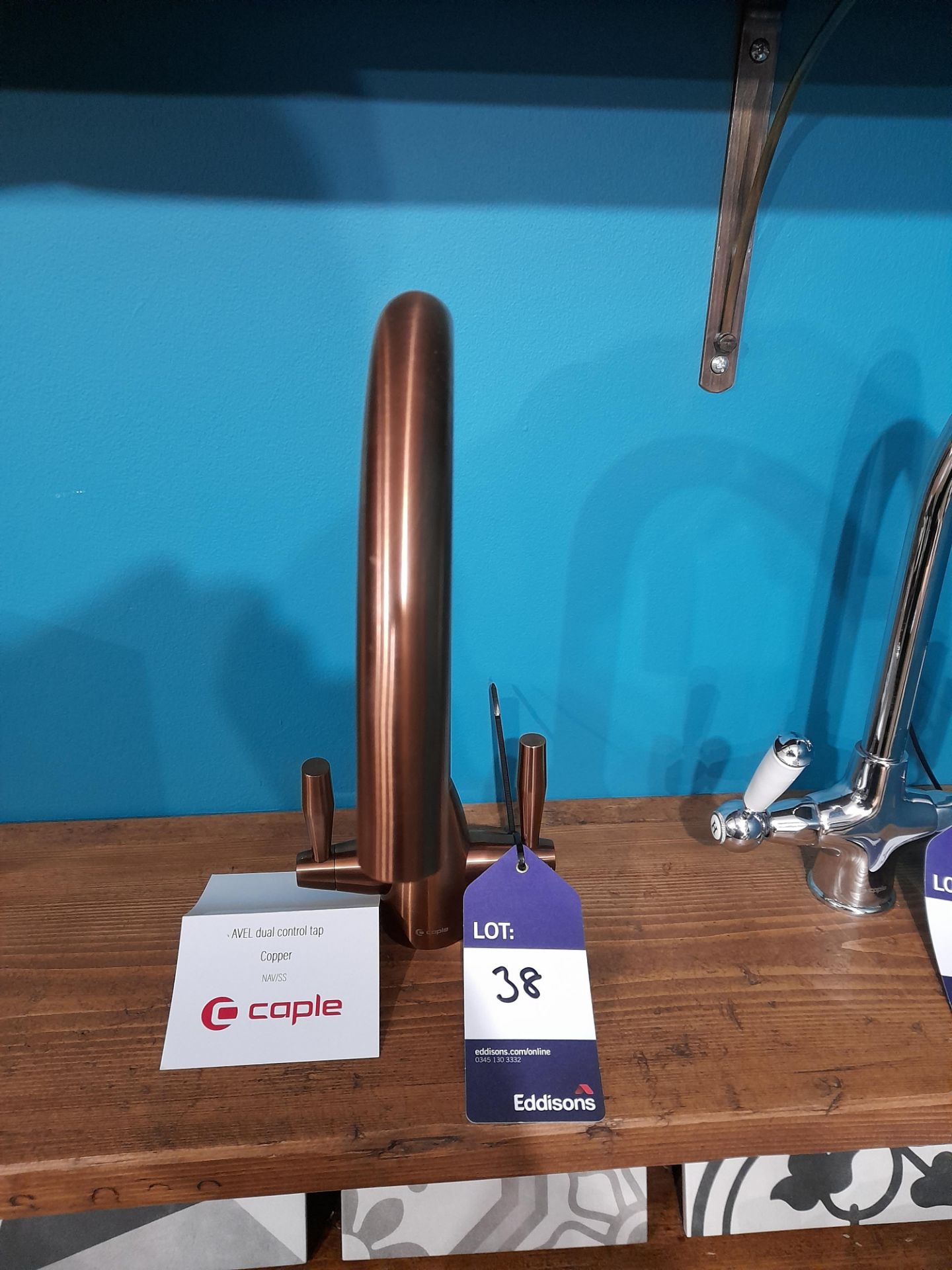 Caple Avel dual control tap, copper