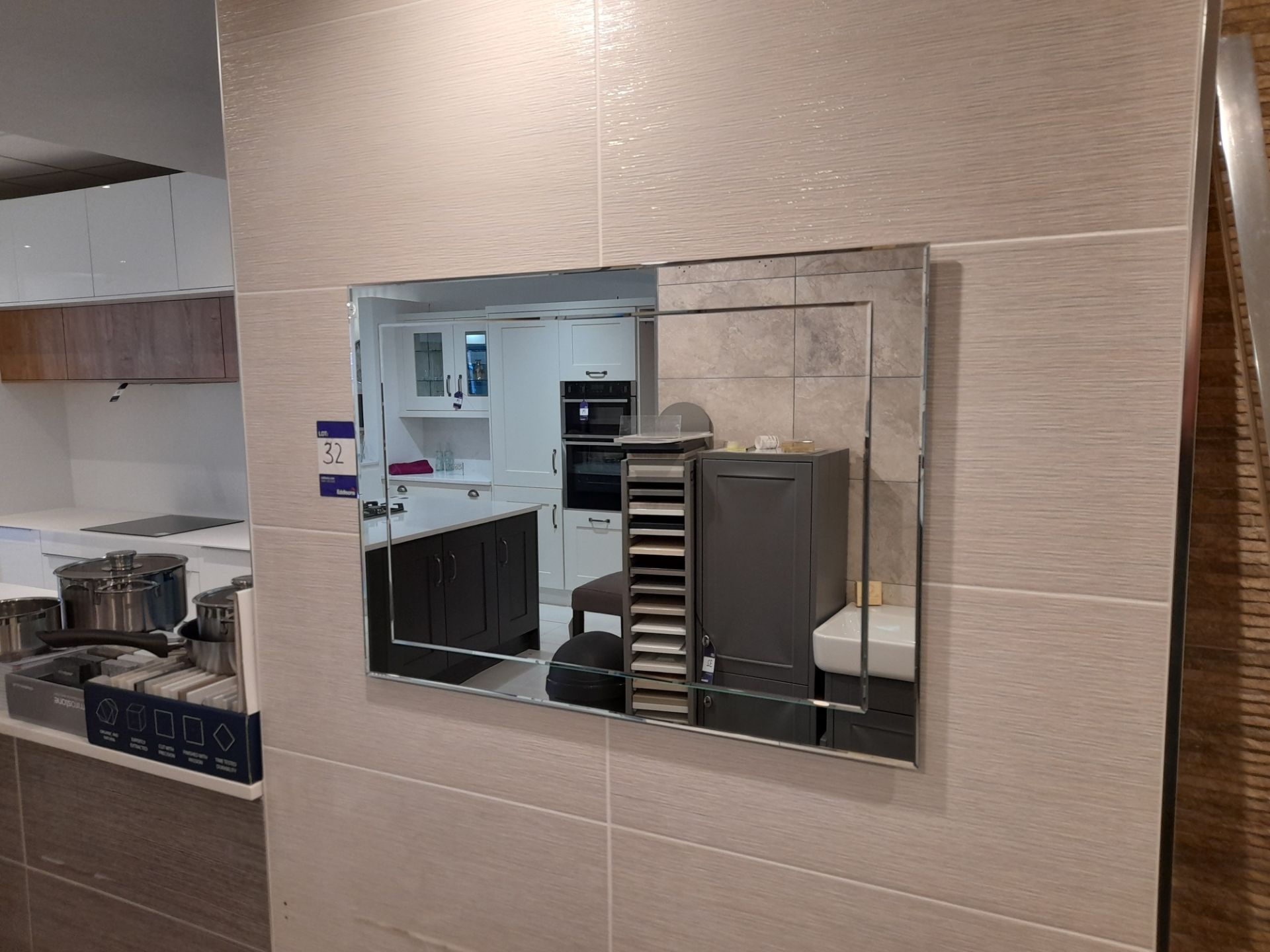 Henbury floor standing vanity unit & basin, with Henbury wall hung storage unit, and Tec studio tap, - Image 3 of 4