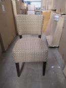 2 x Memphis Sunbury Mayfair chamomile side chairs