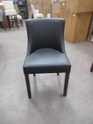 2 x Leona Vena black side chairs