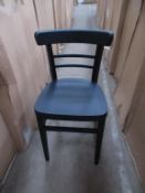 4 x Espresso black stain side chairs