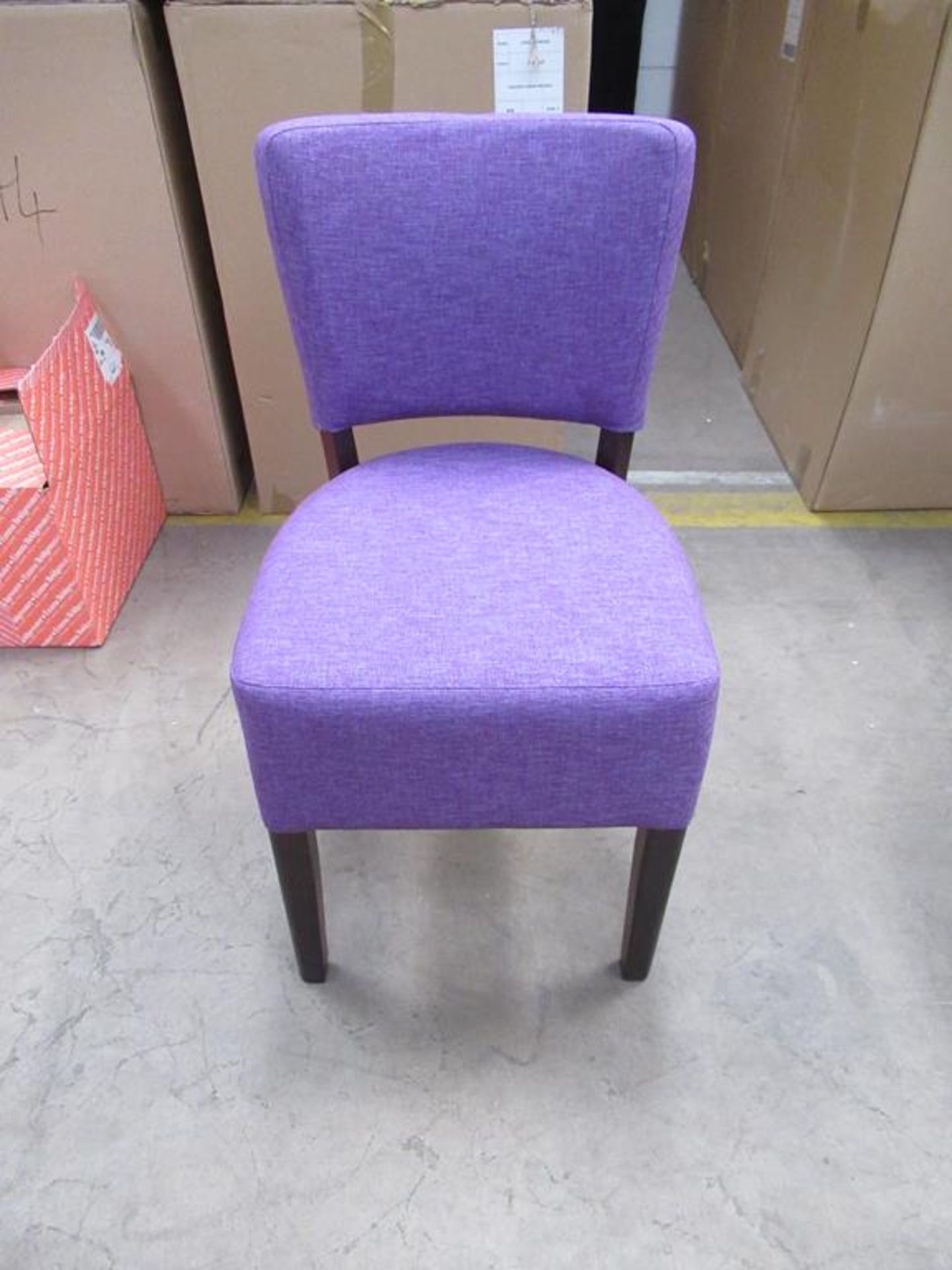 4 x Memphis Highland purple side chairs