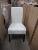 4 x Vena ivory Valencia side chairs