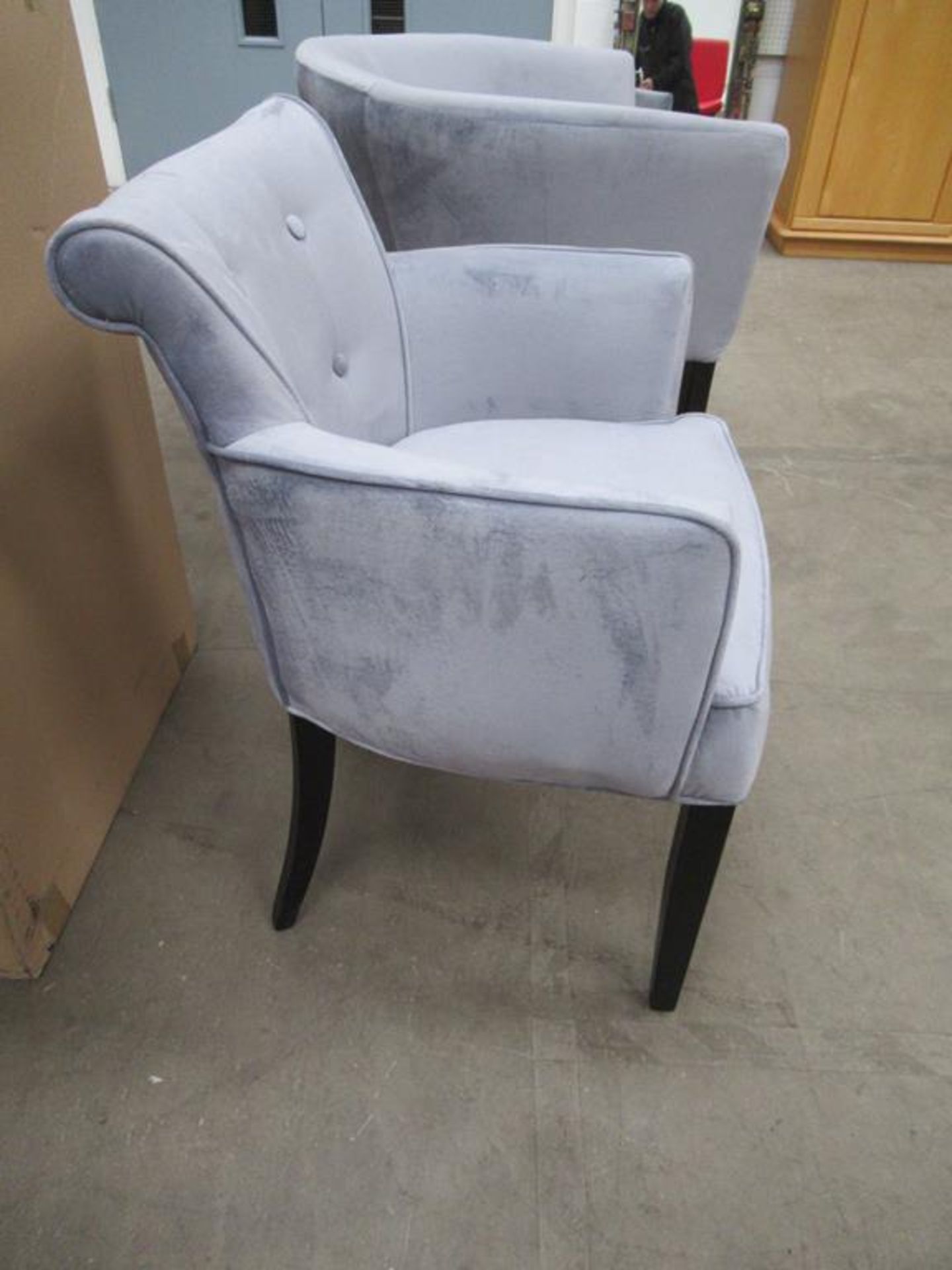 2 x Float Button Madison Tailor arm chairs - Image 3 of 3