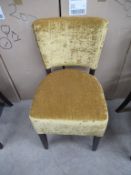 5 x Memphis Como antique gold side chairs