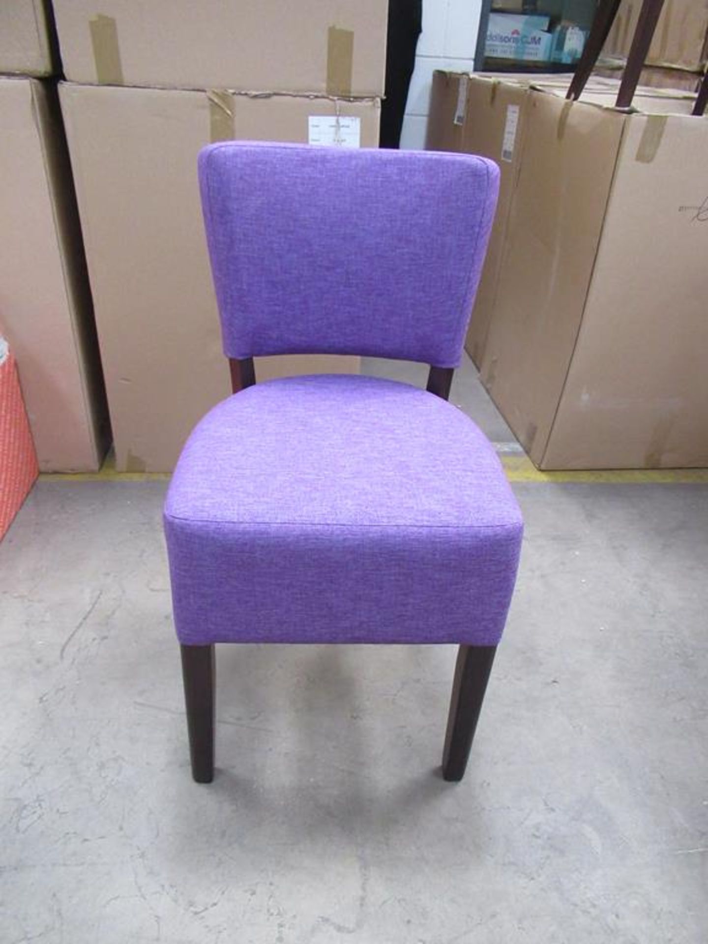 3 x Memphis Highland purple side chairs